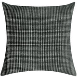 Vika Checkered Cut Velvet Pillow Fabric - Plaid Square Pattern, 23" X 23" (1 Piece)