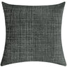 Vika Checkered Cut Velvet Pillow Fabric - Plaid Square Pattern, 23" X 23" (1 Piece)