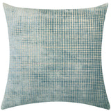 Vika Checkered Cut Velvet Pillow Fabric - Plaid Square Pattern, 23" X 23" (1 Piece)