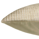 Vika Checkered Cut Velvet Pillow Fabric - Plaid Square Pattern, 23" X 23" (1 Piece)