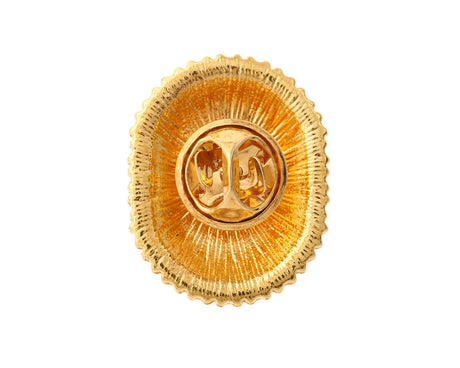 1" x 3/4" Gold First Communion JHS Crystal Rhinestone Frame Lapel Pin - Pack of 12