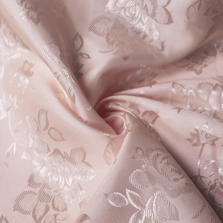 Floral Jacquard Satin Fabric - Floral Woven Brocade, 60" Width