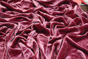Premium Silk Rayon Velvet Fabric - Azalea, 45" Width (1 Yard)