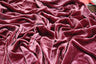 Premium Silk Rayon Velvet Fabric - Azalea, 45" Width (1 Yard)