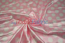 Polka Dot Charmeuse Satin Fabric - 58/60" Width, Multiple Colors, 1.5" Dots (1 Yard)