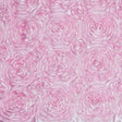 Pink Rosette Satin Fabric,