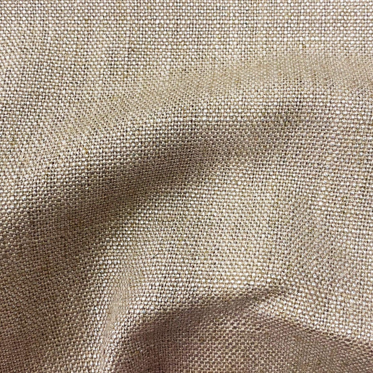 Pixie Fabric Solid Metallic Linen Blend Fabric - Spa, 55" Width (1 Yard)