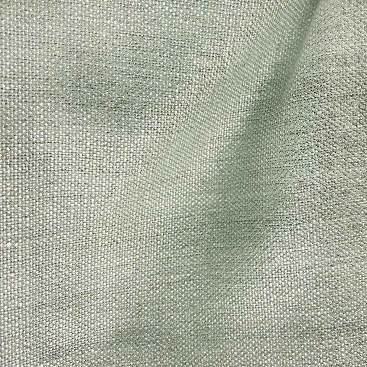 Pixie Fabric Solid Metallic Linen Blend Fabric - Spa, 55" Width (1 Yard)