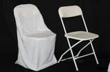 Polyester Folding Chair Cover - 100 Percent Polyester Fabric - Solid, 34" Chair Back, 21" Wide X 18" Tall, 19" Wide X 16" Length, 18" Tall From Ground (By Piece)