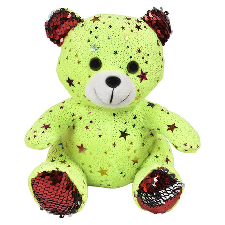 Plush Bear 8" Assorted Star Pattern