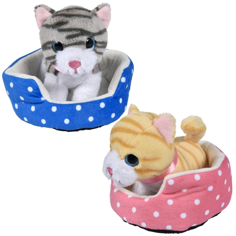Cat Plush in Bed