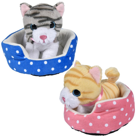 Cat Plush in Bed