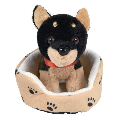 Dog Plush In Bed