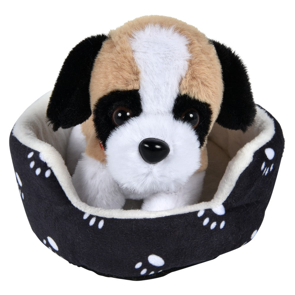 Dog Plush In Bed