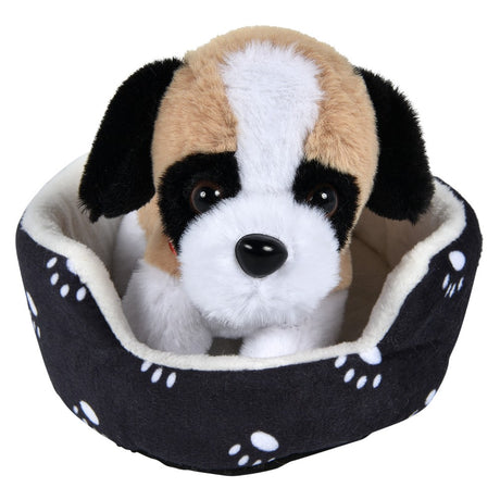 Dog Plush In Bed
