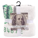$100 Bill Flannel Blanket