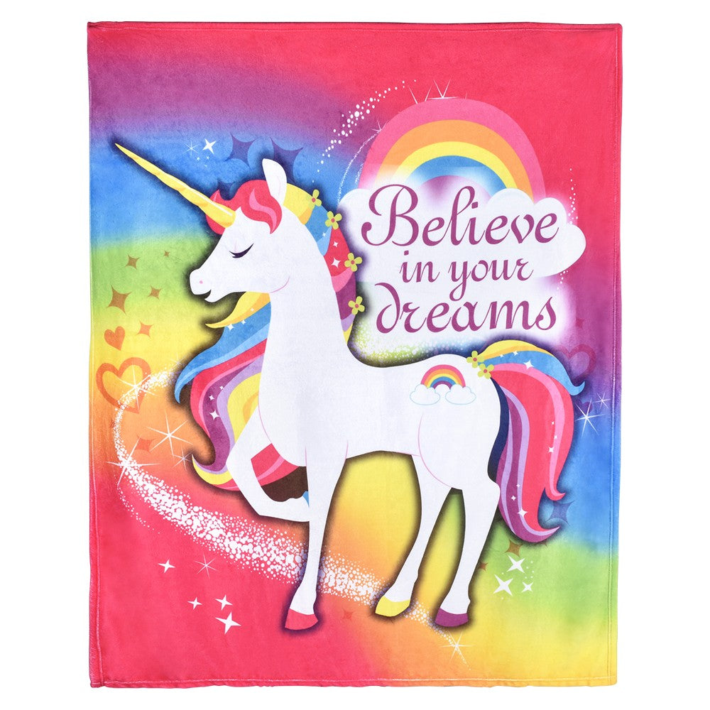 Unicorn Blanket 50" x 60"