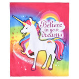 Unicorn Blanket 50" x 60"