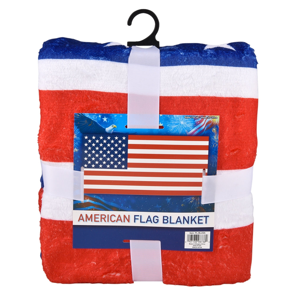 American Flag Blanket 71" x 35"