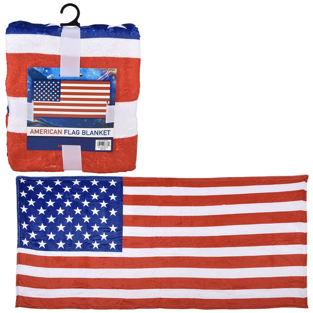 American Flag Blanket 71" x 35"