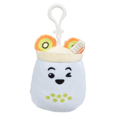 Bubble Tea Backpack Clip Plush