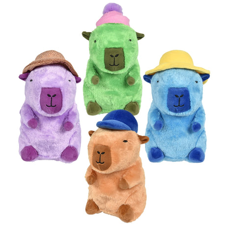 Capybara Plush With Hats (1 PC)