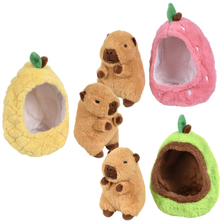 Capybara Plush 7.5" Fruit Assorted