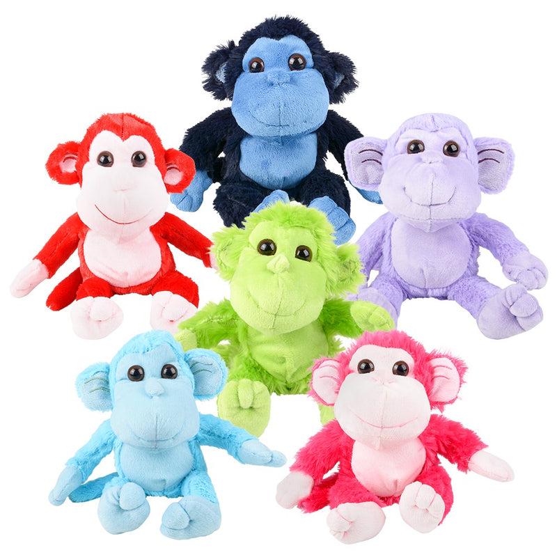 Colorful Monkeys Plush (12 PC)