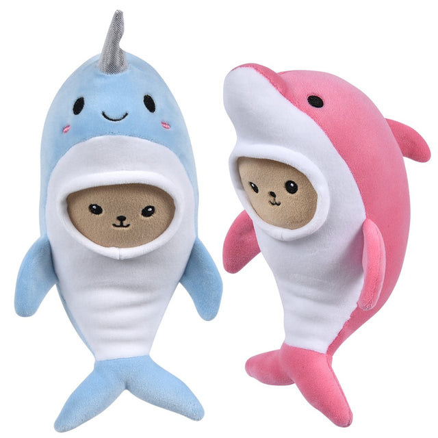 Seal Plush Dressed in Dolphin or Narwhal Suit