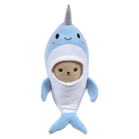 Seal Plush Dressed in Dolphin or Narwhal Suit
