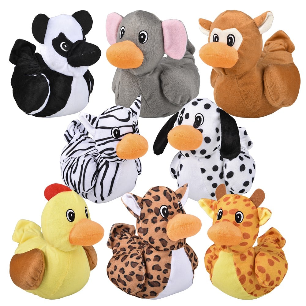 Duck Plush Animal Assortment (1 DZ)