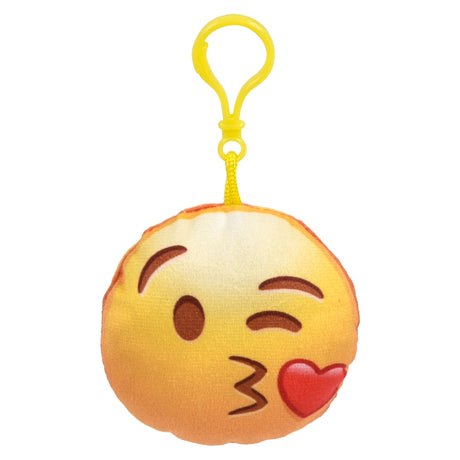 Emoticon Face Backpack Clip 3"