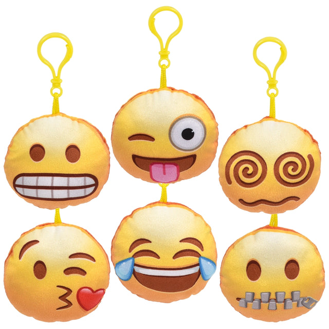 Emoticon Face Backpack Clip 3"