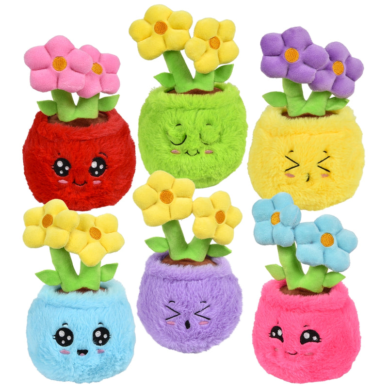 Plush Flower Pots 8"