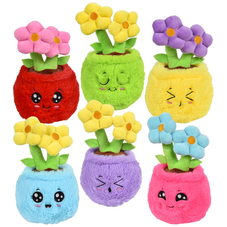 Plush Flower Pots 8"