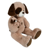 Plush Dog With Baby Dog (42 in.)