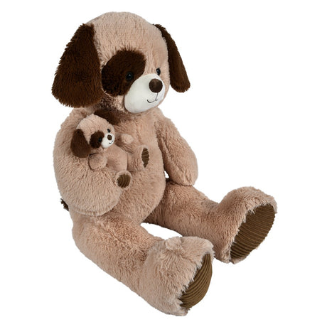 Plush Dog With Baby Dog (42 in.)