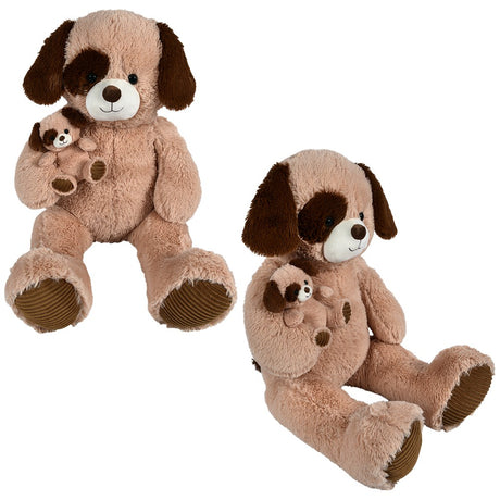 Plush Dog With Baby Dog (42 in.)
