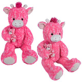 Plush Giraffe With Baby (36 in Mamma Giraffe)