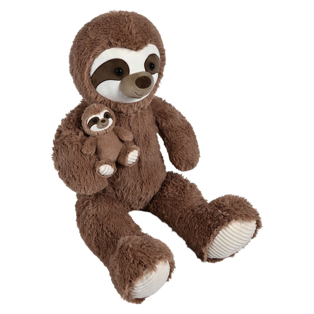 Plush Sloth With Baby (36" Mamma Sloth)