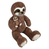 Plush Sloth With Baby (36" Mamma Sloth)