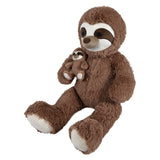Plush Sloth With Baby (36" Mamma Sloth)