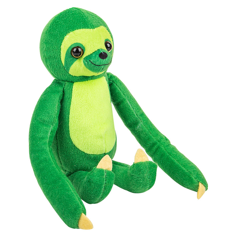 Neon Sloth Plush 7.5"