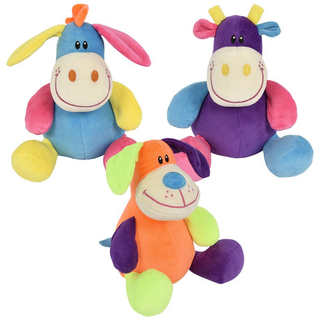 Patch Animals Plush 9" Colorful (1 PC)
