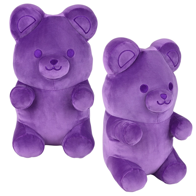 Purple Yummy Bear Pillow 16"