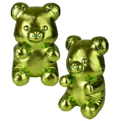 Bear Pillow Metallic Green Yummy Bear (1 PC)