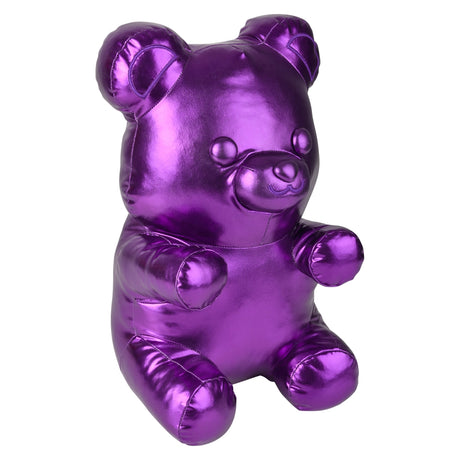 Metallic Purple Yummy Bear Pillow (1 PC)