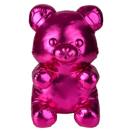 Metallic Red Yummy Bear Pillow (1 PC)