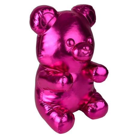 Metallic Red Yummy Bear Pillow (1 PC)