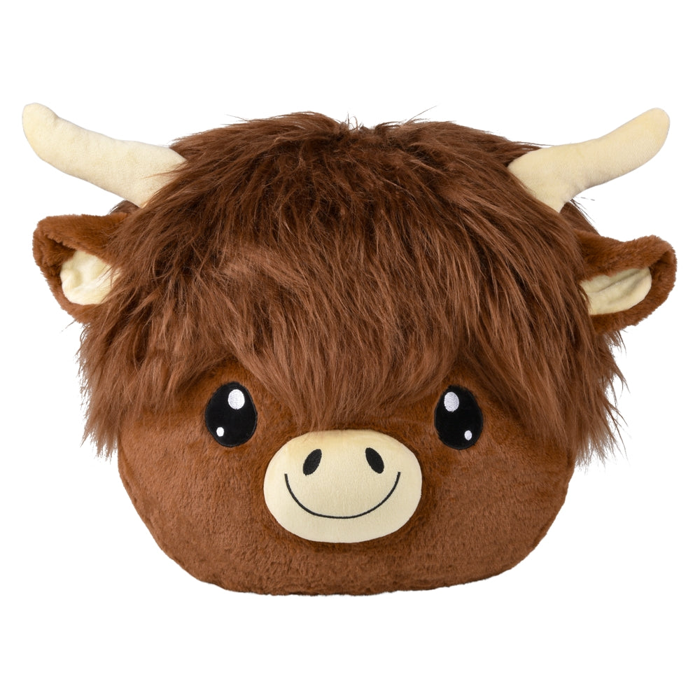Plush Highland Cow Pillow 16"